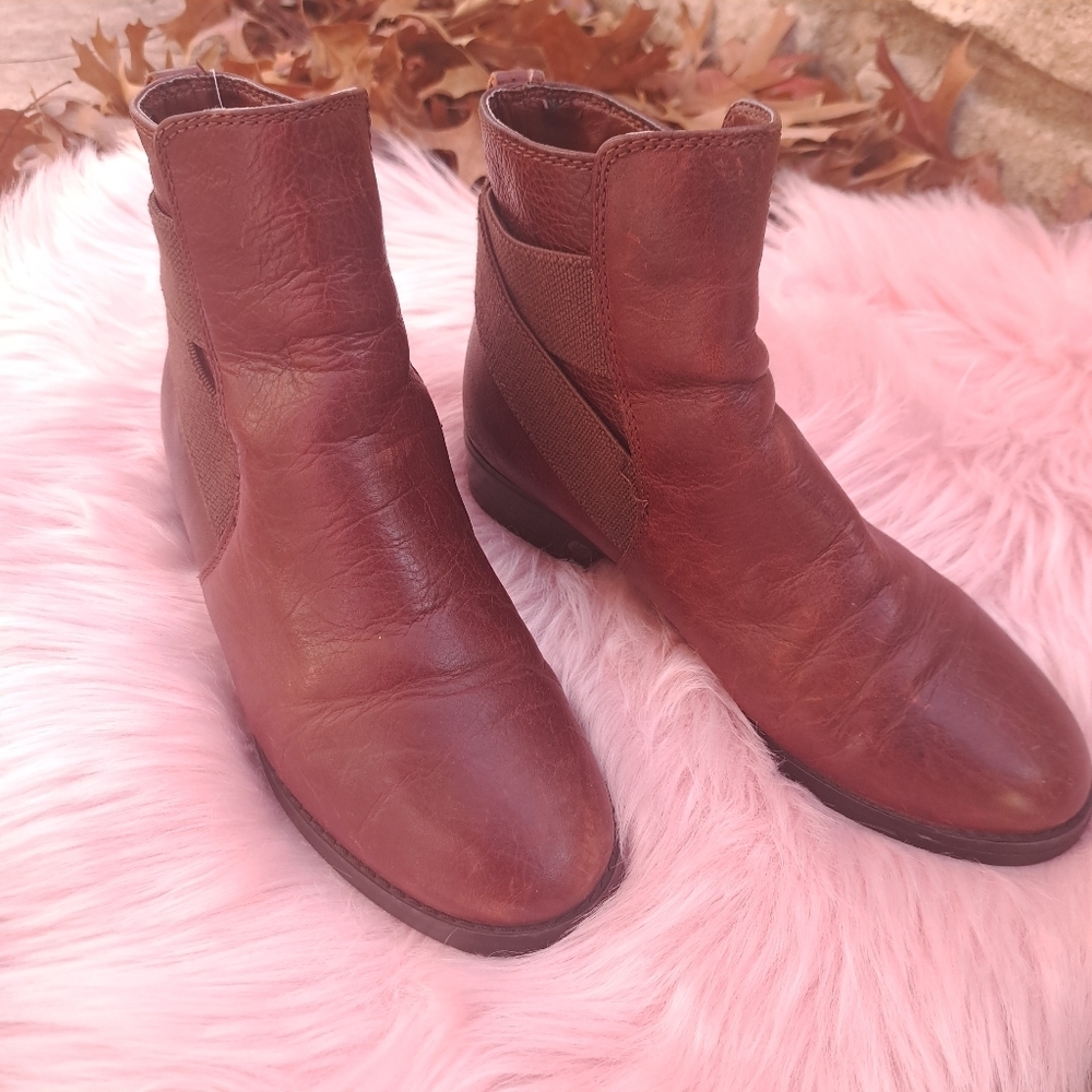 LAUREN Ralph Lauren Kaliyah Leather‎ Ankle Boot GUC Size 6B - Picture 12 of 16
